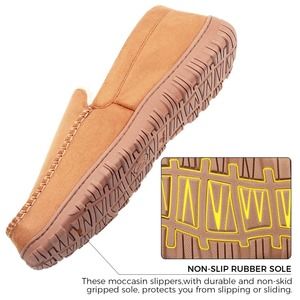 Lulex Moccasins for Men House Slippers Indoor Outdoor Plush Mens Bedroom...
